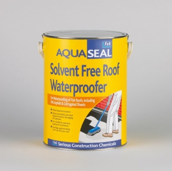 AQUASEAL SOLVENT FREE ROOF WATERPROOFER - For Waterproofing Of Flat Roofs, Including Felt, Asphalt & Corrugated Sheets - Black - 25LTR