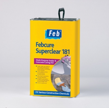 FEBCURE SUPERCLEAR 181 - Multi-Purpose Sealer & Concrete Curing Aid - Clear - 205LTR