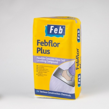 FEBFLOR PLUS - Flexible Concrete Floor Self Levelling Compound - Grey - 20KG