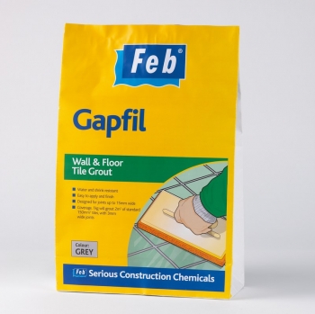 FEB GAPFIL - Wall & Floor Tile Grout - Grey - 10KG
