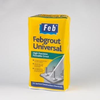 FEBGROUT UNIVERSAL - High Precision Flowable Grout - Grey - 25KG