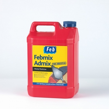 FEBMIX ADMIX  inch ORIGINAL inch  - Mortar Plasticiser - Dark Brown - 5LTR