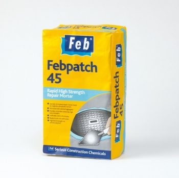 FEBPATCH 45 - Rapid High Strength Repair Mortar - Grey - 25KG