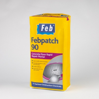 FEBPATCH 90 - Concrete Floor Rapid Repair Mortar - Grey - 25KG