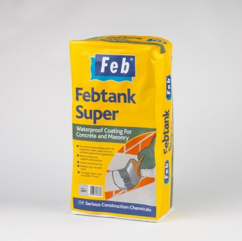 FEBTANK SUPER - Waterproof Coating For Conrete & Masonry - White - 25KG