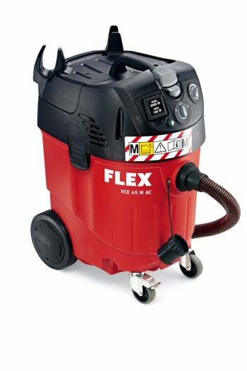 Flex VCE 45 M AC 230/CEE Safety vacuum cleaner with automatic filter cleaning system, 45 L, class M 240v