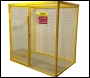 SED Gas Bottle Storage Cage - 1.8m x 1.8m x 1.2m Gas Cage - c/w Highly Flammable Sign