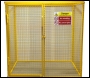 SED Gas Bottle Storage Cage - 1.8m x 1.8m x 1.2m Gas Cage - c/w Highly Flammable Sign