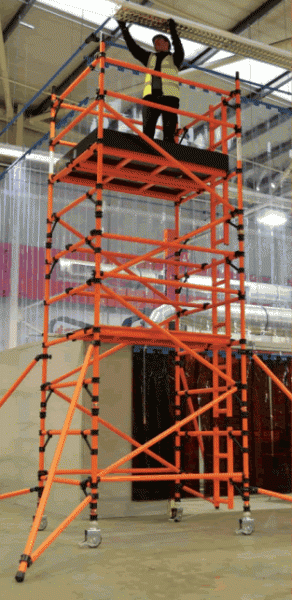 HiLyte GRP Fibreglass Double Width Mobile Access Tower