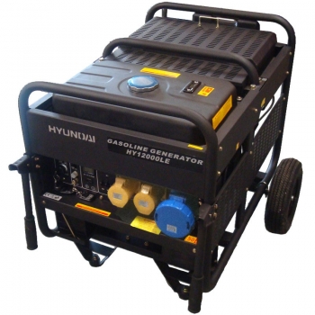 Hyundai HY12000LE Single Phase Electric Start Petrol Generator