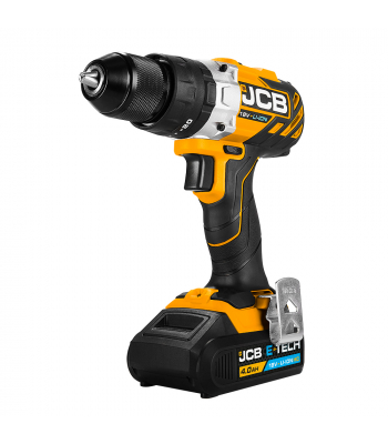 JCB 18V B/L Combi Drill with 2x 4.0Ah Lithium-ion batteries in L-Boxx 136 Power Tool Case - Code 21-18BLCD-4C