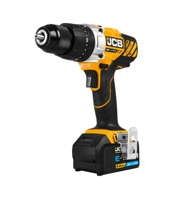 JCB 18V Combi Drill with 5.0Ah Lithium-ion battery and 2.4A charger - Code 21-18CD-5X-B