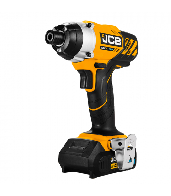 JCB 18V Impact Driver bare with 2x 2.0Ah Lithium-ion battery and 2.4A charger in L-Boxx 136 Power Tool Case - Code 21-18ID-2