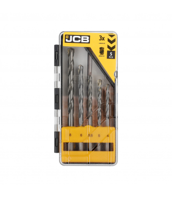 JCB 5 Piece Masonry Drill Bit Set - Code 5055803301125