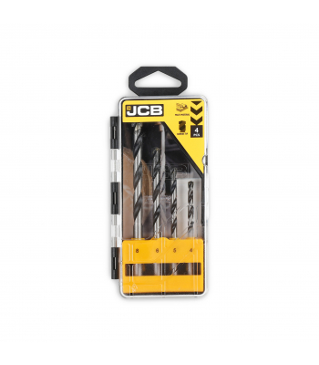 JCB 4 Piece Multi Purpose Drill Bit Set - Code 5055803310615