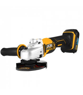 JCB 18V Angle Grinder with 2x 2.0Ah Lithium-ion battery and 2.4A charger - Code JCB-18AG-2-V2