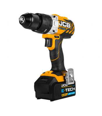 JCB 18V B/L Combi Drill with 5.0Ah Lithium-ion battery with 2.4A charger - Code JCB-18BLCD-5X-B