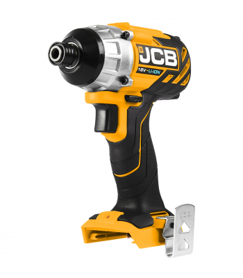 JCB 18V Brushless Impact Driver bare unit with 13 piece impact bit set - Code JCB-18BLID-B-A