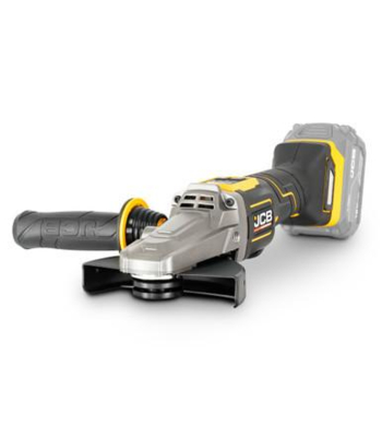 JCB Pro 18V Flat Head Angle Grinder, 5 inch  / 125mm, Digital Speed Control, Paddle Switch and Brushless (Bare Tool) - Code JCB-18PFAG-125