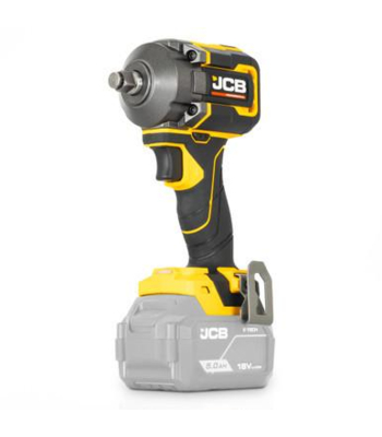 JCB Pro 18V Impact Wrench 1/2 inch  400Nm Fastening, 620Nm ‘Nut-Busting’ Torque, Square Drive & Friction Ring (Bare Tool) - Code JCB-18PIW-620