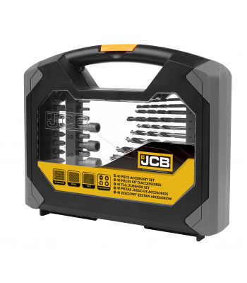 JCB 40 Piece Combination Drill and Bit Set - Code JCB-PTA-40