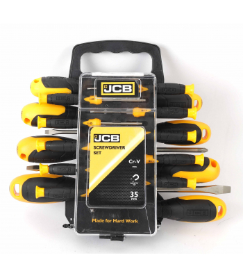 JCB 35 Piece Screwdriver Set - Code JCB-SWDVR-35PC
