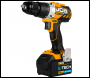 JCB 18V Brushless Drill Driver with 4.0Ah Lithium-ion Battery and 2.4A Charger - Code 21-18BLDD-4X