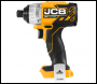 JCB 18V Brushless Impact Driver bare unit with 13 piece impact bit set - Code JCB-18BLID-B-A