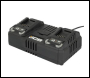 JCB Pro 2x 4.5A Dual Port Fast Charger - Code JCB-18DC-45