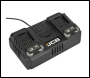 JCB Pro 2x 4.5A Dual Port Fast Charger - Code JCB-18DC-45