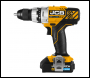 JCB 18V Drill Driver with 2.0Ah Lithium-ion battery and 2.4A charger includes 4 piece multipurpose bit set - Code JCB-18DD-2XB-A