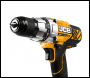 JCB 18V Drill Driver with 2.0Ah Lithium-ion battery and 2.4A charger includes 4 piece multipurpose bit set - Code JCB-18DD-2XB-A