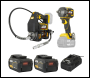 JCB Pro 18V Kit ½” Impact Wrench, Grease Gun, 2x 5.0Ah Batteries & 4.5A Fast Charger (with Soft Tool Bag)|  - Code JCB-18PKIT-5