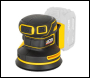 JCB Pro 18V Orbital Sander, 125mm, Brushless, Variable Speed, Dust Protected, Incl. 4x Mesh Sanding Sheets (Bare Tool) - Code JCB-18POS-125