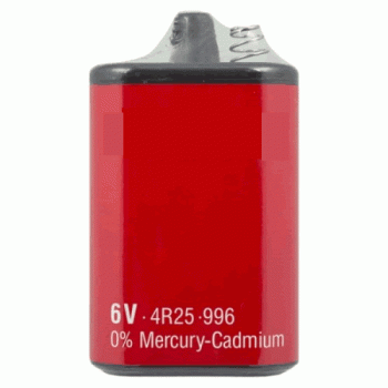 6 Volt Battery - 996 Standard to Fit Most Road Lamps