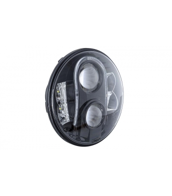 LTPRTZ 7” LED Headlight Black Reflector - Code LTPZ-HL7-2-RHD
