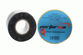 Tickitape Low Tack PVC Protection Tape 50mm x 33m Black