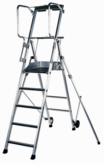Lyte 6 Tread Mobile Working Platform including stabilisers
