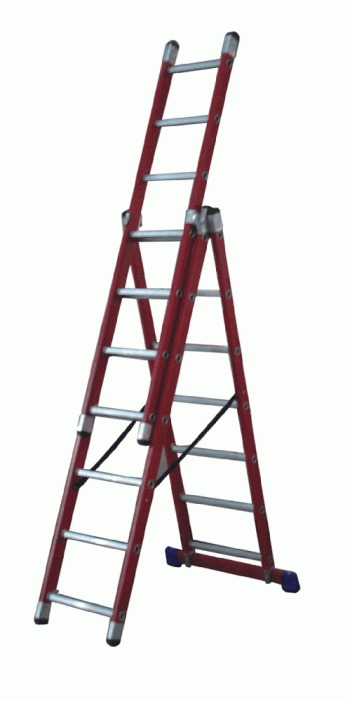 Lyte Ladders NGFCL6 Glass Fibre Combination Ladder 6 Rung - 1.68M