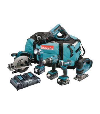 Makita DLX6068PT 18v 6pc Combo Kit Lxt - 18v