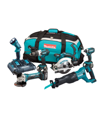 Makita DLX6072PT 18v 6pc Combo Kit Lxt - 18v