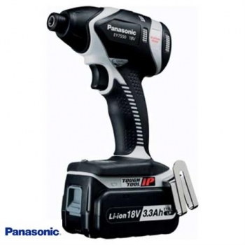 Panasonic EY7550LR2S31 18v Cordless Impact Driver + 2 Lithium Ion Batteries 3.3Ah