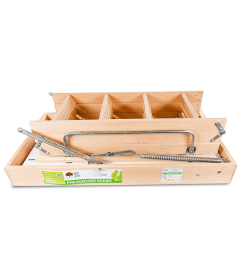PHS ECO Loft Stairs, 80mm insulation.  0.58 U-value - 1130mm - 540mm - 2.7m - Code AR9051A