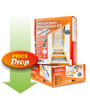 PHS Loft Stairs Insulation Kit, 340g/m² - 1380mm - 650mm - 280mm - Code AR9053C