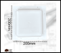 PHS Down Light Hood - Non Fire Rated - 200mm - 200mm - 130mm - Code AR9047