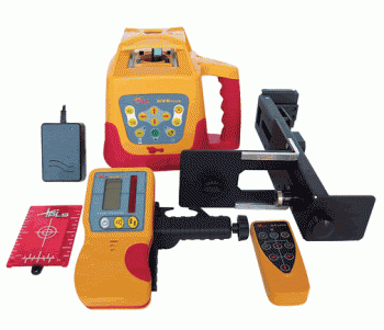 PLS HVR505R Mid Range Red Beam Internal/External Rotary Laser Full Kit