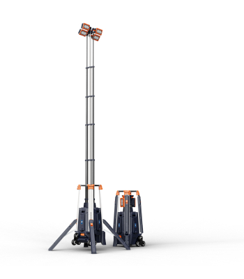 Power2Go TL-500-4.2 Portable Rechargeable LED Work Light Tower, 1.2-4.2m - Bare Unit - Code PTG-TL-500-4.2