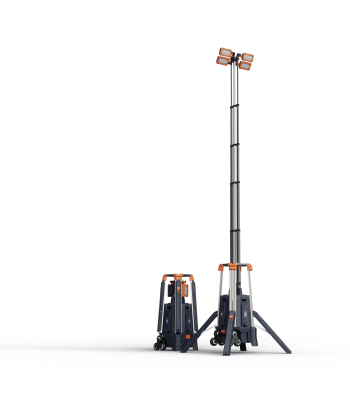 Power2Go TL-500-5.3 Portable Rechargeable LED Work Light Tower, 1.3-5.3m - Bare Unit - Code PTG-TL-500-5.3