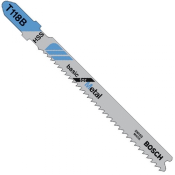 Bosch T118B Metal Cutting Jigsaw Blades - Pack of 5