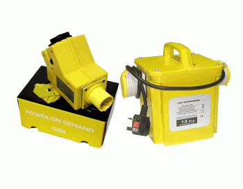 Tradesafe 1.5kVA Intermittent Rated Transformer (Input 240 Volt/Output 110 Volt) & Chargepak 1 - Onsite Portable Charging Combo Pack